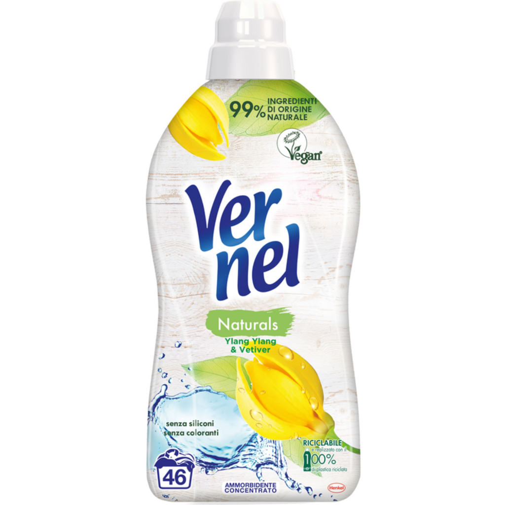 Vernel, Weichspüler, Naturals, Vegan, 46 Waschen