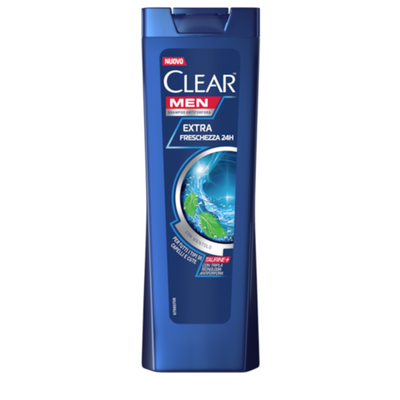 Clear Men, Extra Frische 24h Shampoo, Menthol, 225 ml