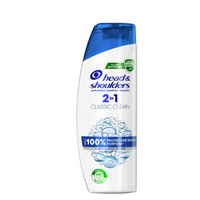 Head&Shoulders, 2in 1 Klassische Shampoo+Balsam, Anti-Schuppen, 225 ml