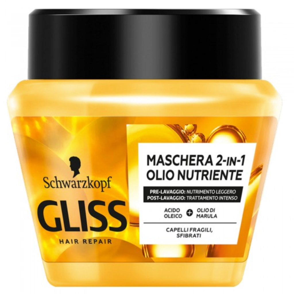 Schwarzkopf Gliss, Pflegende 2 in 1 Maske, 300 ml