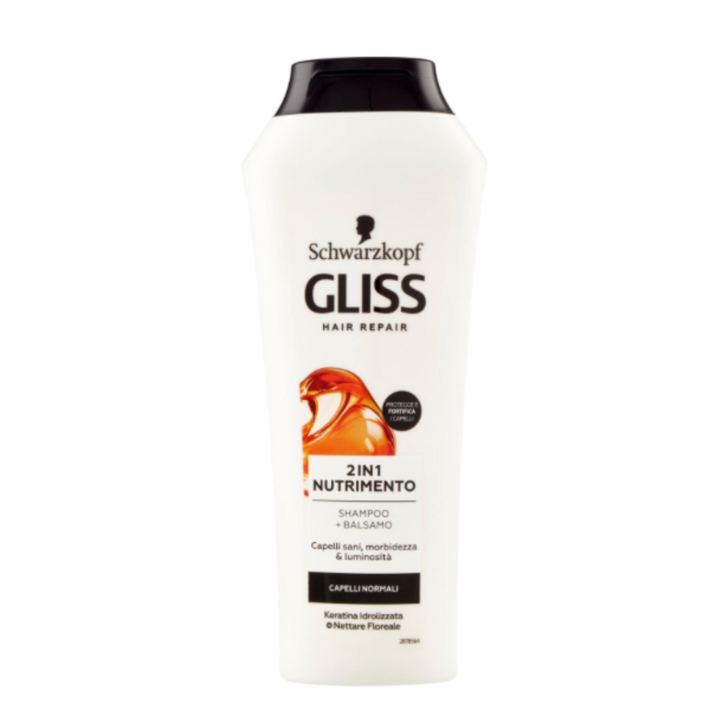 Schwarzkopf Gliss, 2 in 1 Pflege Shampoo+Balsam, 250 ml