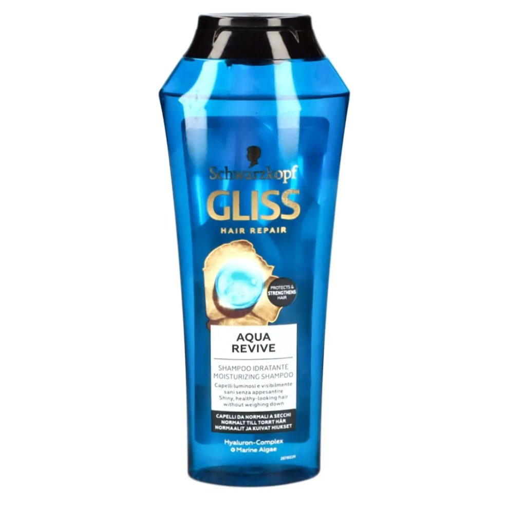 Schwarzkopf Gliss, Aqua Revive feuchtigkeitsspendendes Shampoo, 250 ml