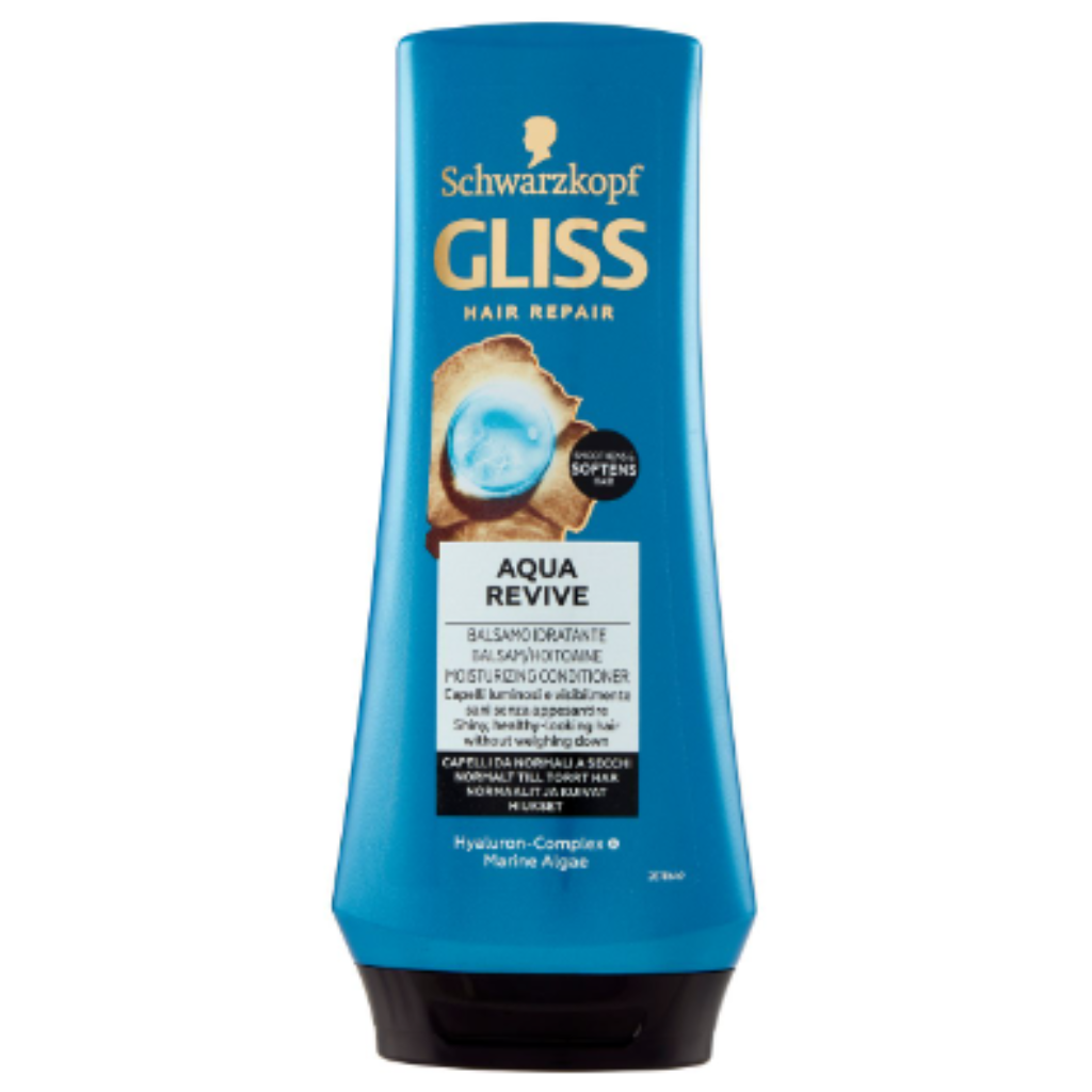 Schwarzkopf Gliss, Aqua Revive Feuchtigkeitsspendendes Balsam, 200 ml