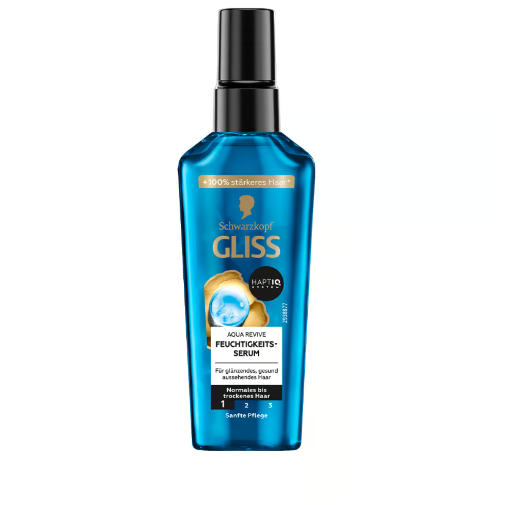 Schwarzkopf Gliss, Aqua Revive Feuchtigkeitsserum, Normales Bis Trockenes Haar, 75ml