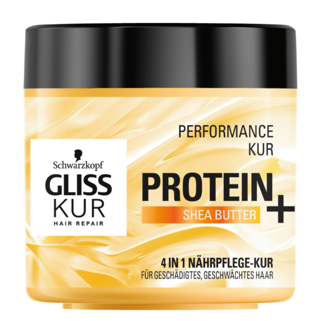 Schwarzkopf Gliss, Protein Maske, Karitè Butter, 400 ml