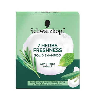 Schwarzkopf 7 Herbs Freshness, Solid Shampoo, 60 gr