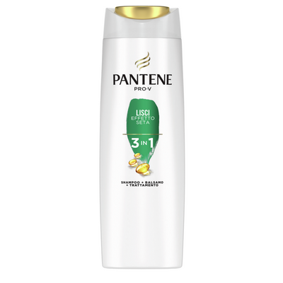 Pantene Pro-V,3 in 1 Glatte Shampoo+Balsam+Behandlung Seideneffekt, 225 ml