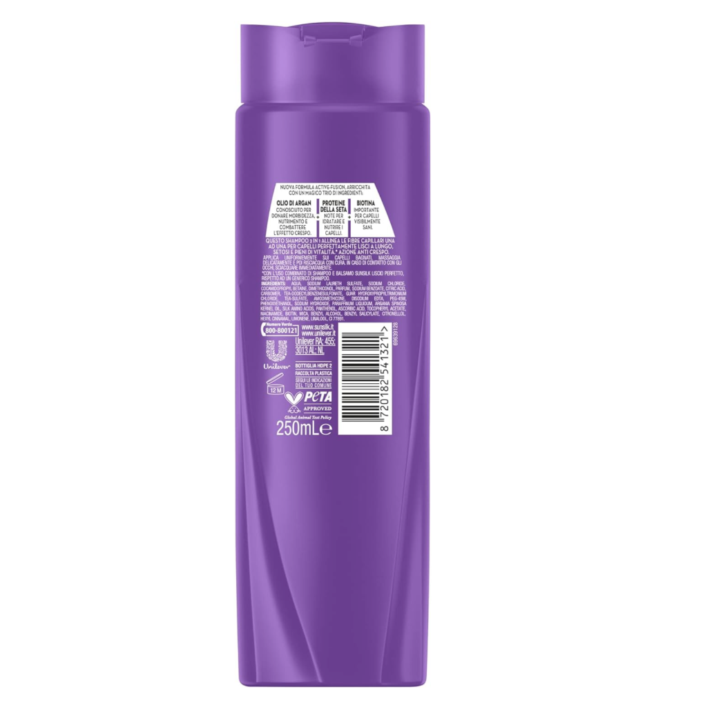 Sunsilk, Perfektes Glattes 2 in 1 Shampoo, 250 ml