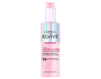 L'Oreal Paris Elvive, Glycolic Gloss, Serum ohne Spülung für verfärbtes und poröses Haar, Glycolic Gloss, 150 ml