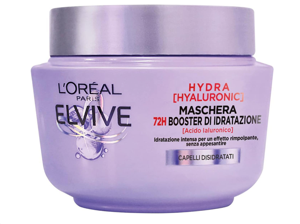 L'Oreal Paris Elvive, Hydra Hyaluronic Maske, 72H Tiefe Hydratation, mit Hyaluronsäure, 300 ml