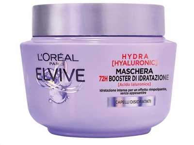 L'Oreal Paris Elvive, Hydra Hyaluronic Maske, 72H Tiefe Hydratation, mit Hyaluronsäure, 300 ml