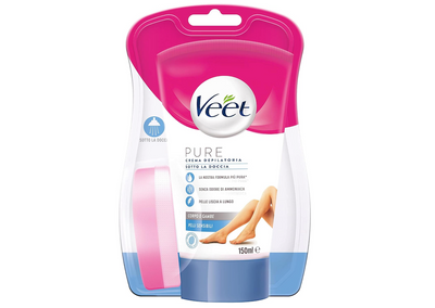 Veet, Enthaarungscreme unter der Dusche, Silk und Fresh Technology, empfindliche Haut, 150 ml