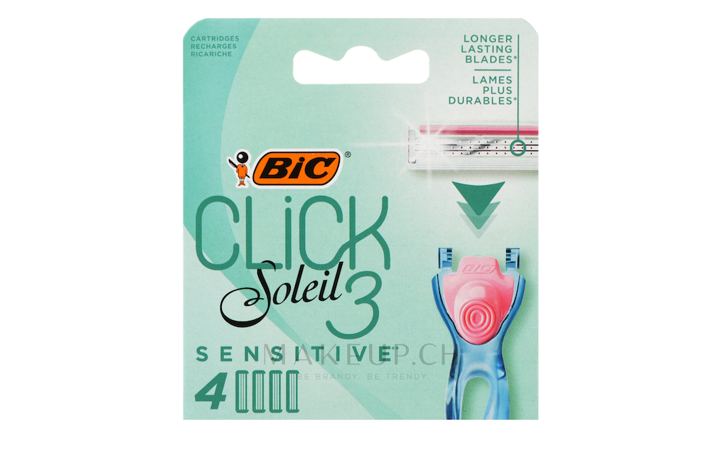 Bic, Click 3 Soleil Sensitive, 4 Stk.