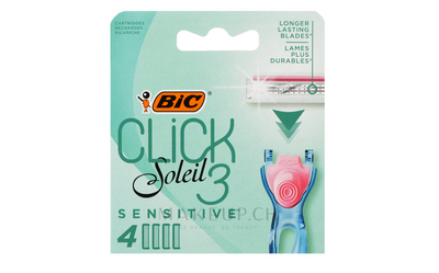 Bic, Click 3 Soleil Sensitive, 4 Stk.