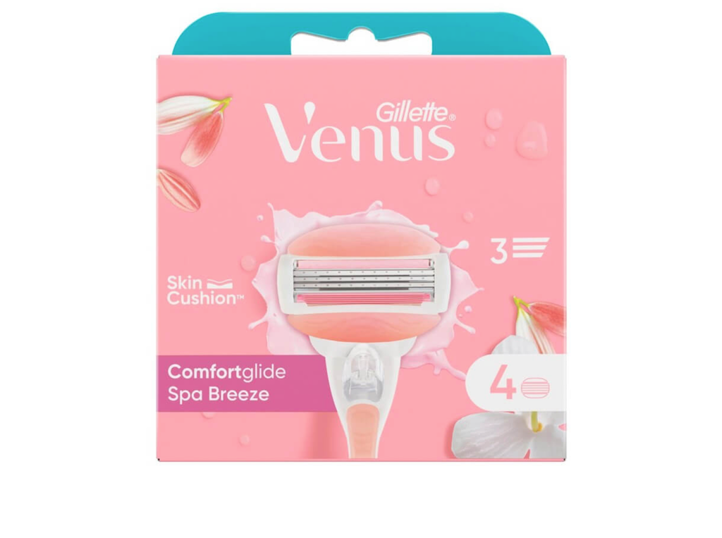 Gilette Venus, Comfortglide Spa Breeze, 4 Stk.