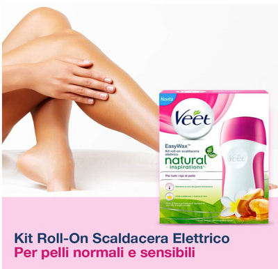 Veet, Kit Roll-on Professioneller Wachswärmer