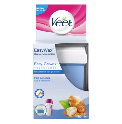 Veet, Easy Gelwax,  Nachfüllrolle auf Beinen und Armen, Empfindliche Haut, 50 ml