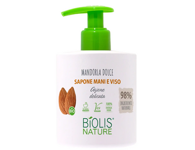 Biolis Nature, Hand und Gesichtsseife, Mandel, 300 ml