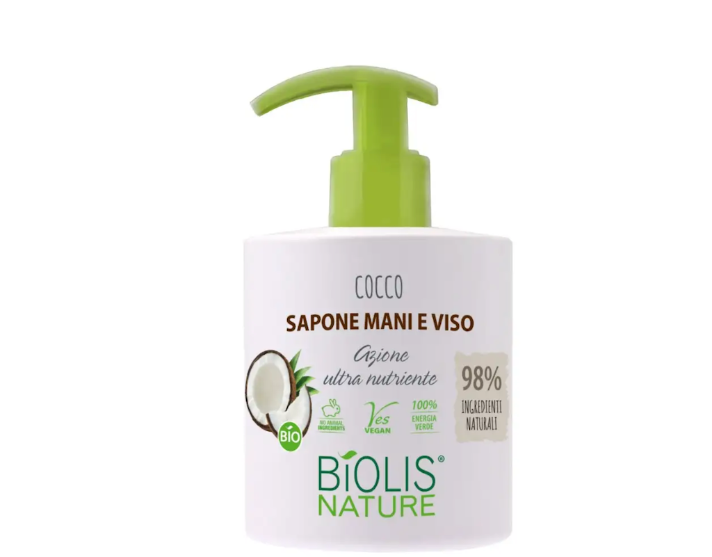 Biolis Nature, Hand und Gesichtsseife, Kokosnuss, 300 ml