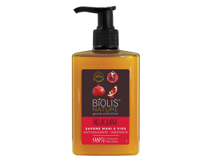 Biolis Nature, Hand- und Gesichtsseife Granatapfel, 300 ml