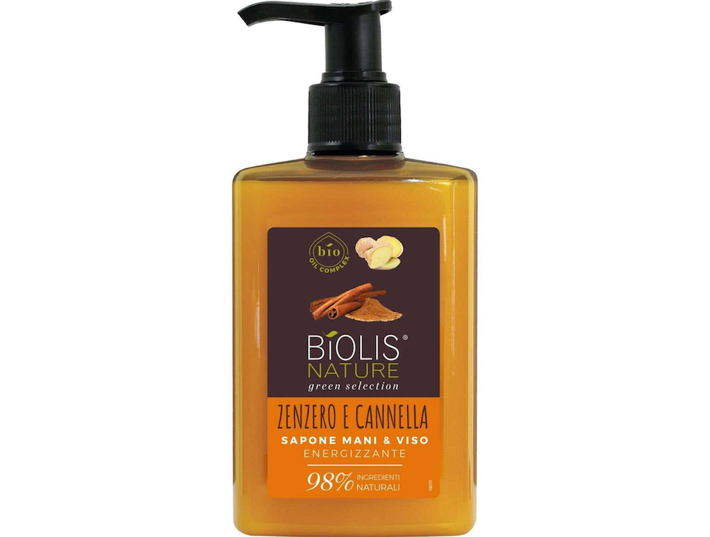 Biolis Nature, Hand- und Gesichtsseife Ingwer und Zimt, 300 ml