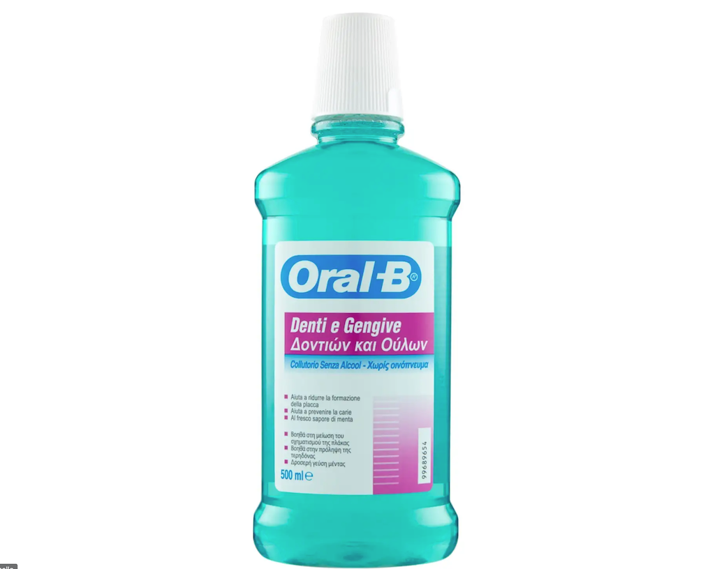 Oral-B, Mundwasser Zähne und Zahnfleisch, ohne Alkohol, Minze, 500 ml