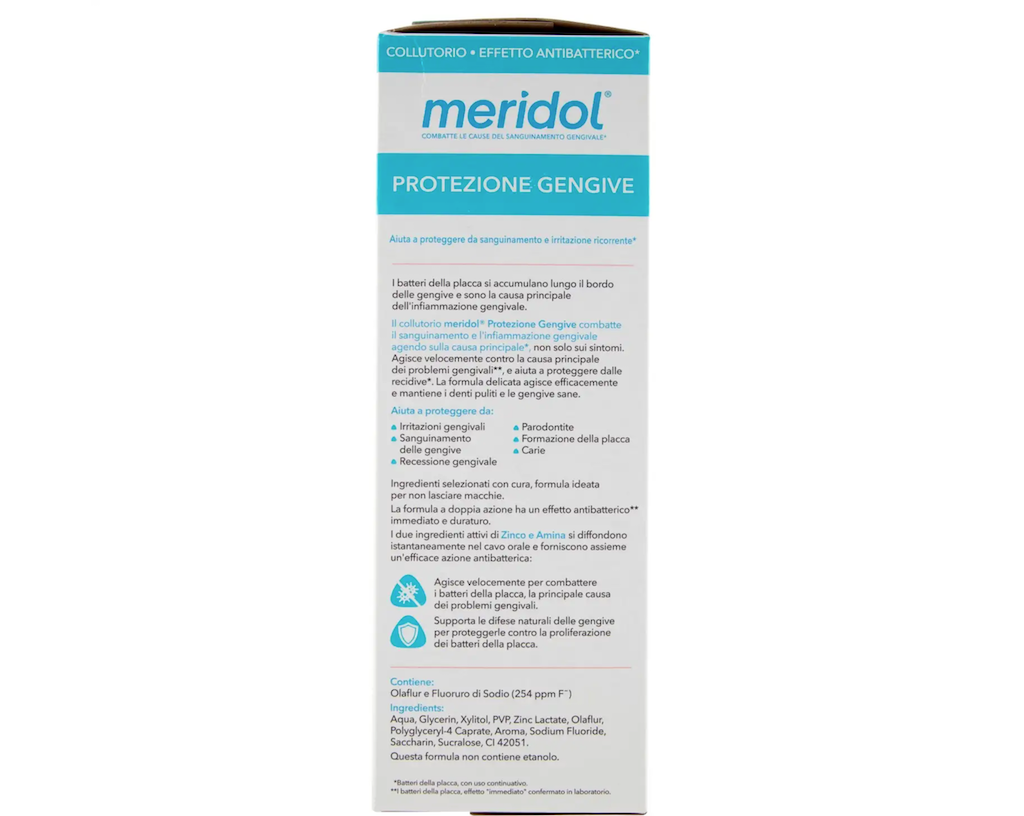 Meridol, Mundwasser Zahnfleischschutz mit antibakterieller Wirkung, 400 ml