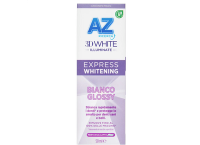 Az, 3D Whte Illuminate, Express Whitening, Bianco Glossy, 50 ml