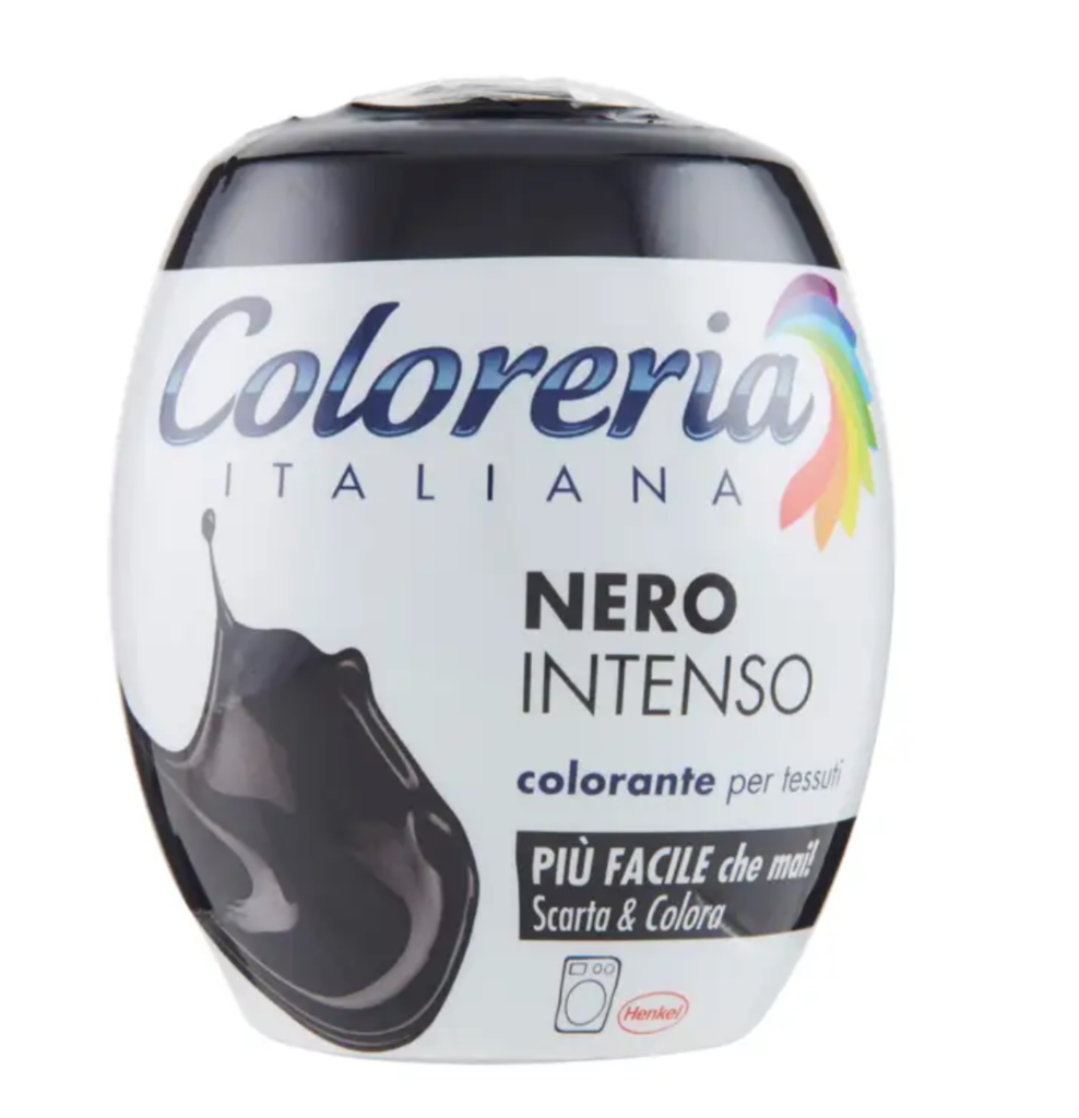 COLORERIA ITALIANA, Stoff-Farbe, Intensiv Schwarz,  350 g