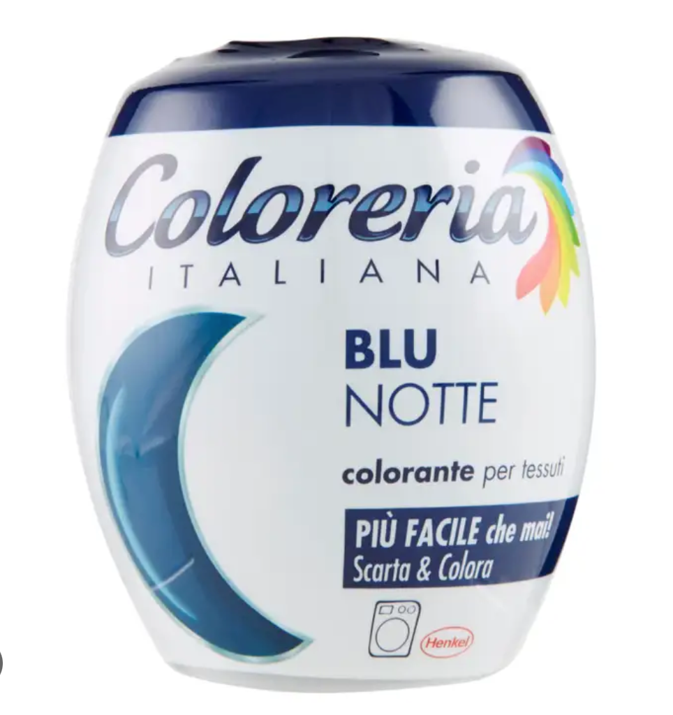 COLORERIA ITALIANA, Stoff-Farbe, Blaue Nacht, 350gr