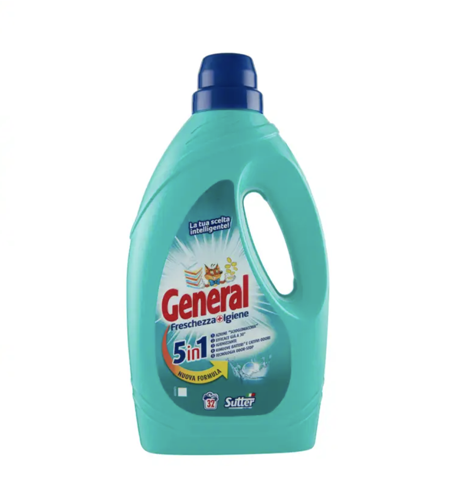 General Waschmittel, Frische+Hygiene 5in1, 1,44 L