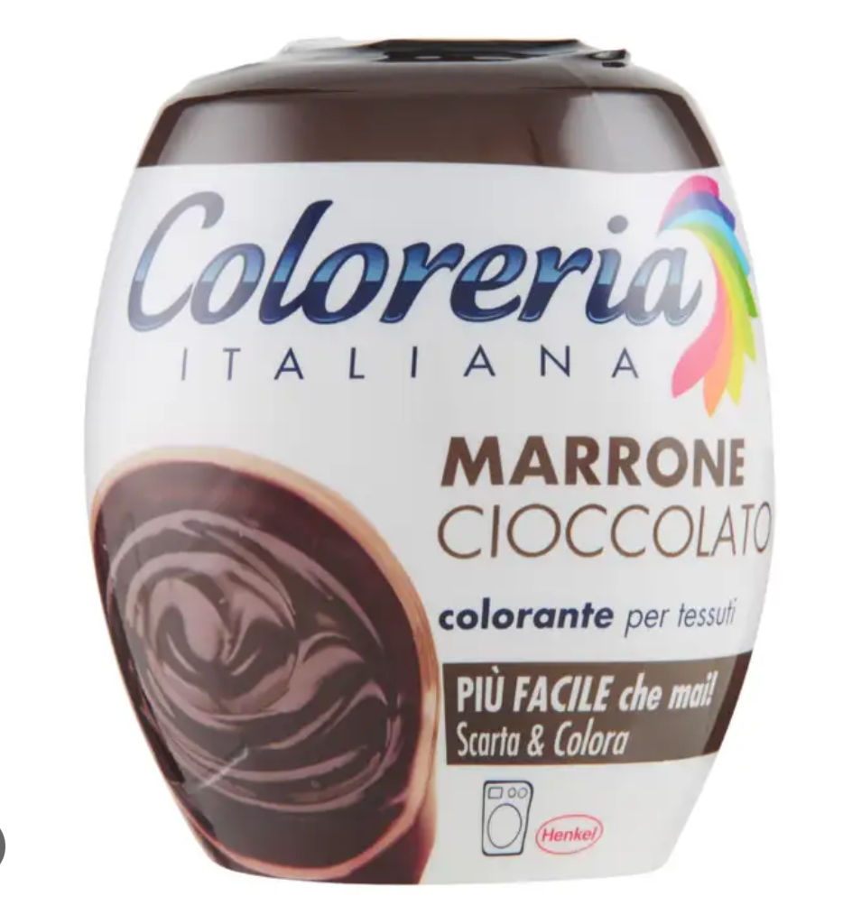 COLORERIA ITALIANA, Stoff-Farbe, Braun, 350gr