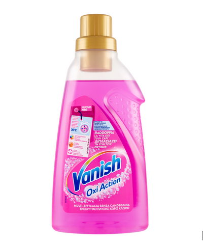 Vanish, Oxi Action, Fleckenentferner Gel, Rosa, 750ml