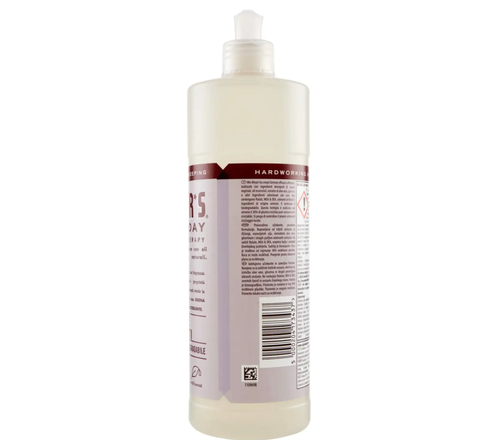 Mrs. Meyer's Clean Day Sapone per Piatti, Lavanda 473ml