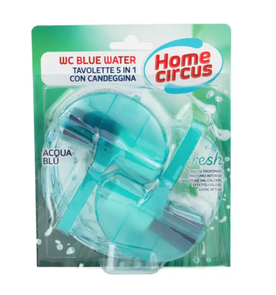 Home Circus, Einhänger, Blaue sWasser mit Bleichmittel , 2 Stück