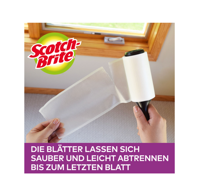 Scotch-Brite,Everyday Clean Fusselroller Refill, 56 Blätter