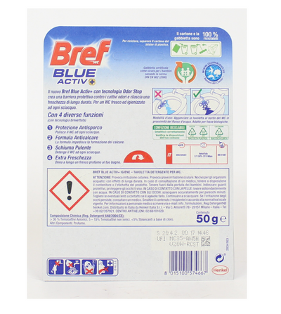 BREF WC BLUE ACTIV, Einhänger, 4in1 Hygiene, 1 Stück