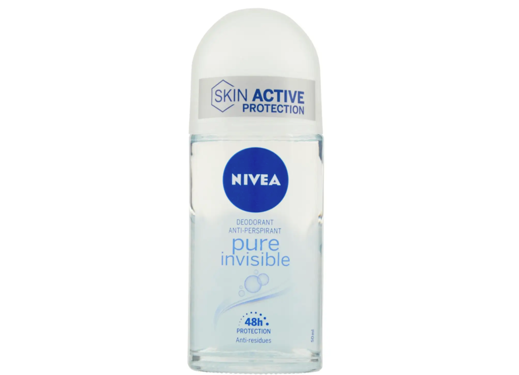 Nivea R-on Deodorant, Pure Invisible, 50ml