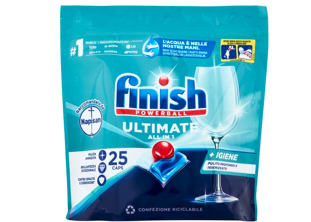 Finish Ultimate All in 1 Napisan, Geschirrspültabs, 20/25 Tabs