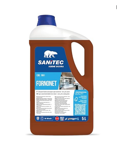 Sanitec Fornonet - Entfettungsreinigerspray für Öfen, 5 kg