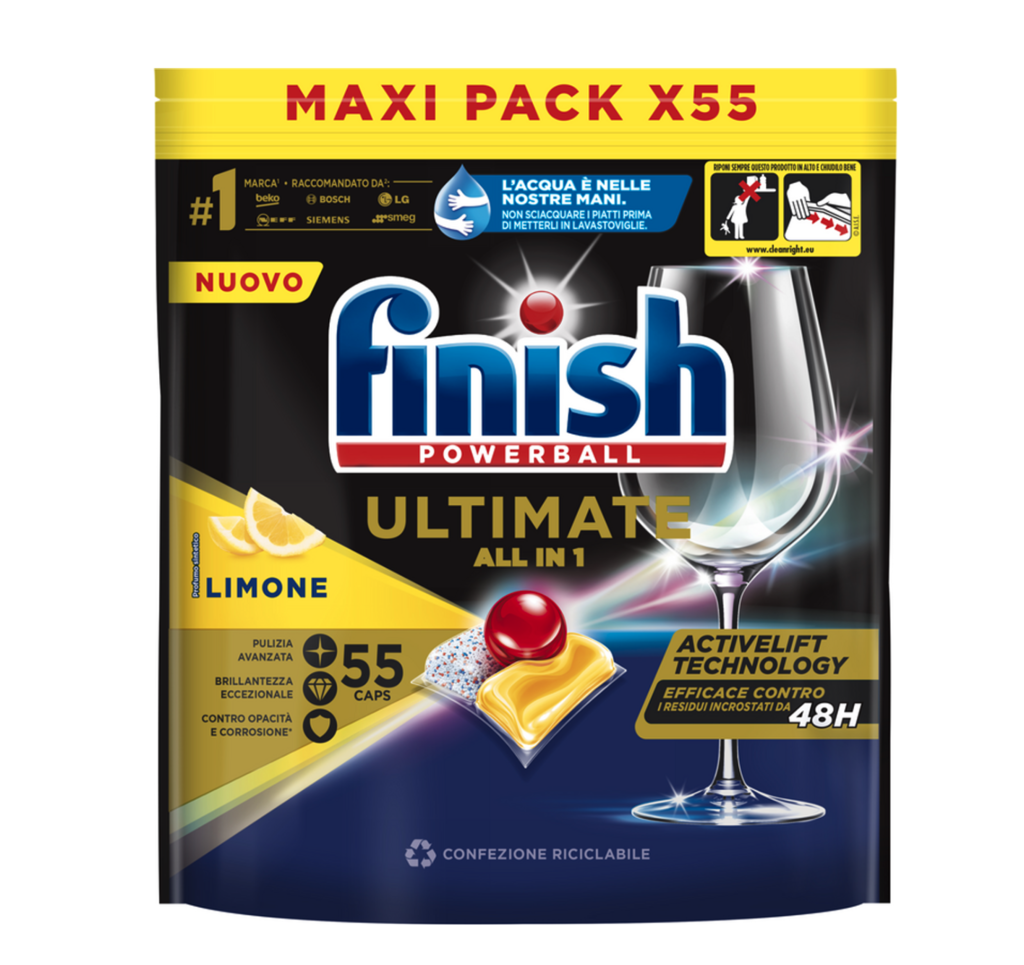 Finish Ultimate All in 1, Geschirrspültabs, Zitrone, 25/36/55 Tabs