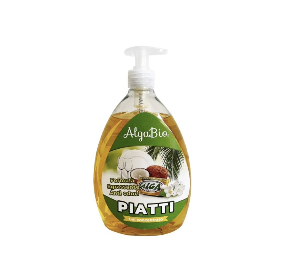 AlgaBio,Piatti Gel Ecologico, 750 ml