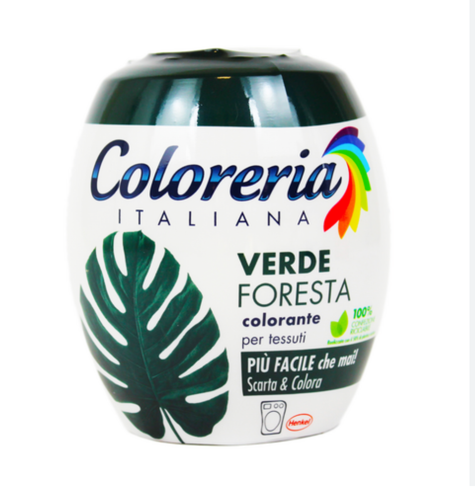 COLORERIA ITALIANA, Stoff-Farbe, Grüner Wald, 350gr