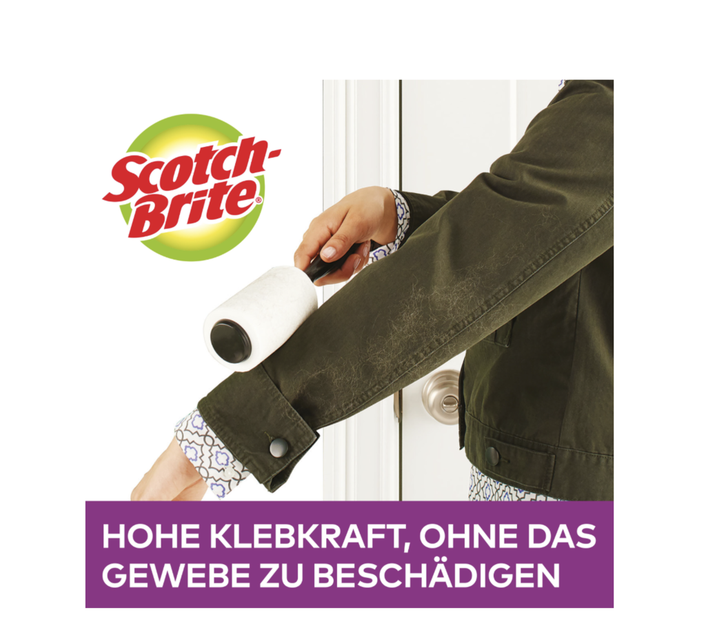 Scotch-Brite,Everyday Clean Fusselroller Refill, 56 Blätter