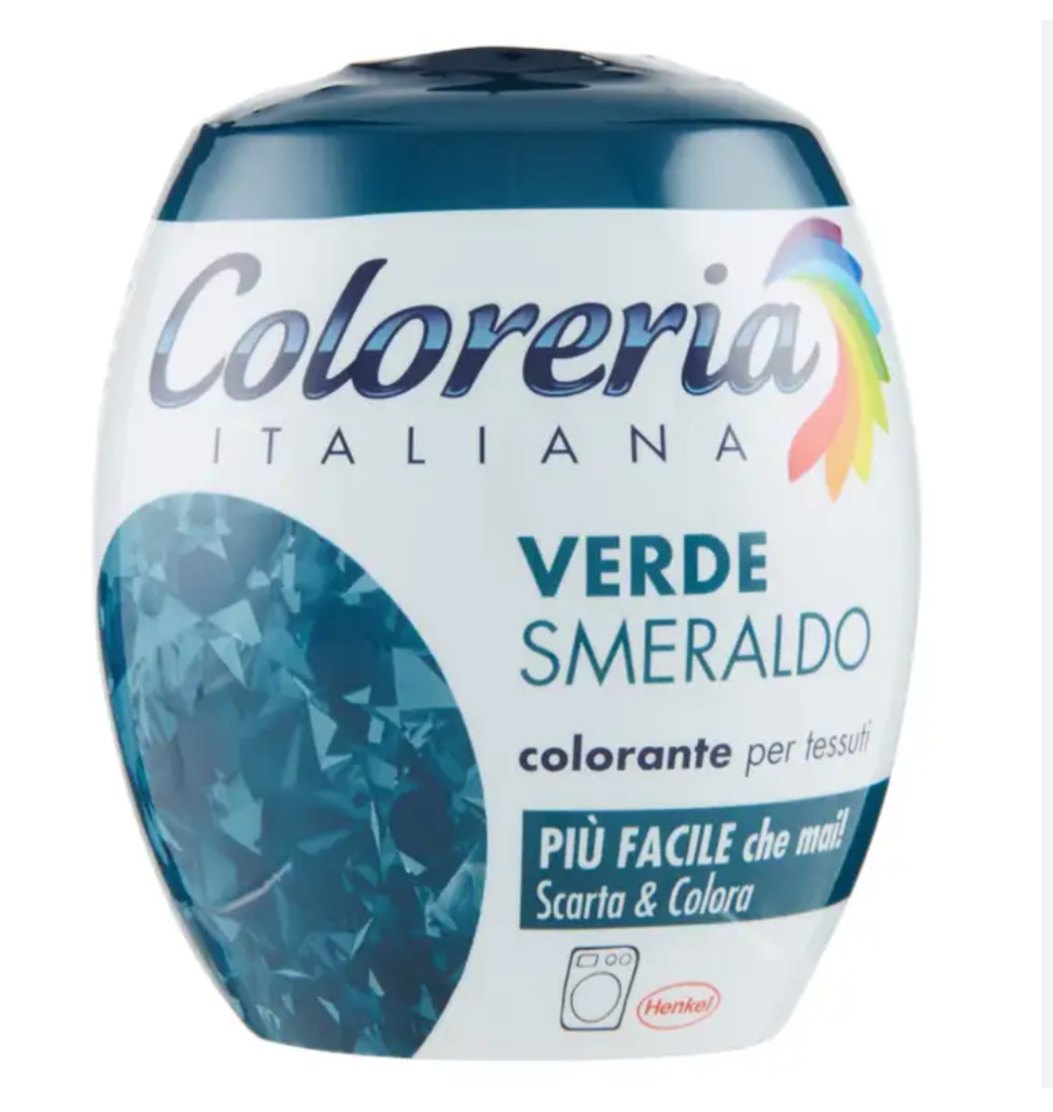 COLORERIA ITALIANA, Stoff-Farbe, Smaragd Grün, 350gr