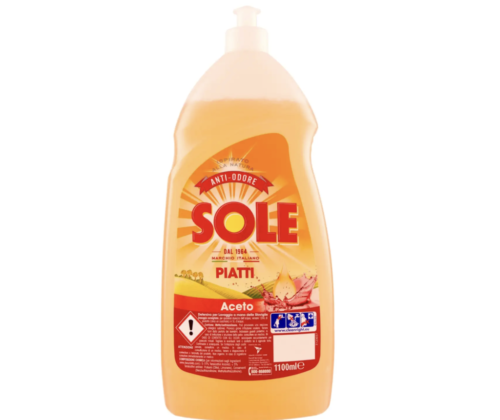 SOLE SPÜLMITTEL GRÜNE ZITRONE/ESSIG/EUCALYPTUS  1,1 L