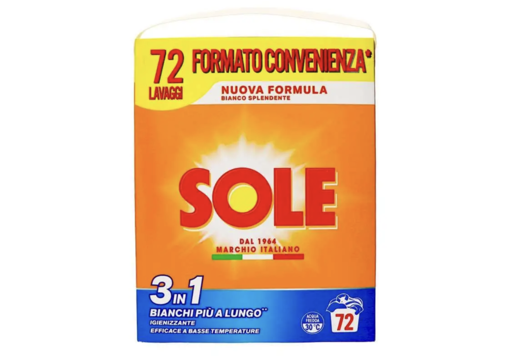 SOLE 3in1 Pulverwaschmittel, 72 Wäschen