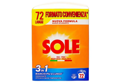 SOLE 3in1 Pulverwaschmittel, 72 Wäschen