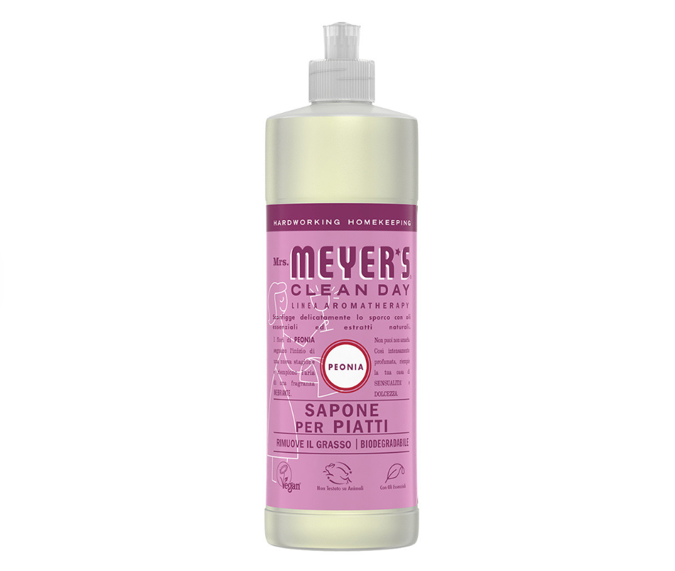 Mrs. Meyer's Clean Day Sapone per Piatti, Peonia 473 ml