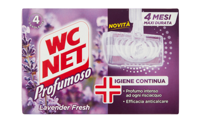 WC NET, Einhänger, Lavendel, 4 Stück